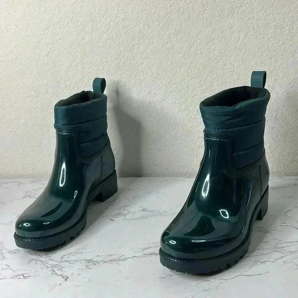 Charter Club Trudyy Green Puffer Rain Boots Size 6M - Picture 2 of 11